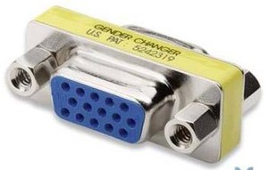 Mini cambiador de Genero HD15 Hembra a HD15 Hembra